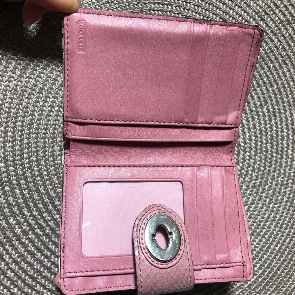 Coach Baby Pink Wallet Gem
